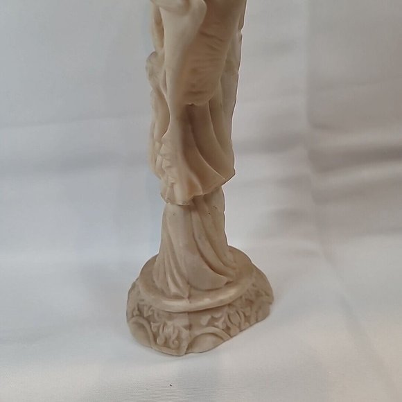 Vintage Asian Carved Soapstone Woman w/ Birds Statue Figure 14" Mexico - Picture 5 of 16
